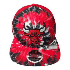 New Era 9Fifty Chicago Bulls Tie Dye Mesh Snapback Cap NBA Embroidered Hat NEW